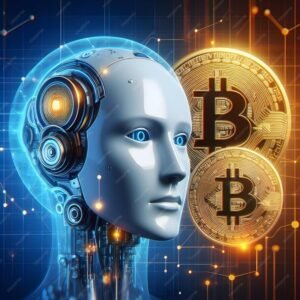 A representative image of AI and Blockchain